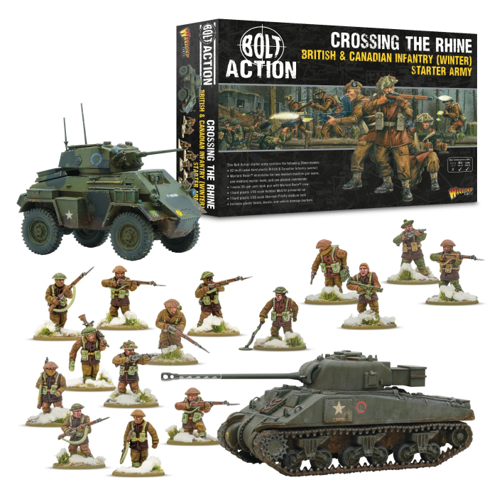 Bolt Action - Crossing the Rhine – British & Canadian Infantry (Winter) Starter Army